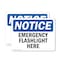 Signmission Emergency Flashlight Here, 10 in W x Rectangle, Plastic OS-2PACK-NS-P-710-L-11838 - alternate 1